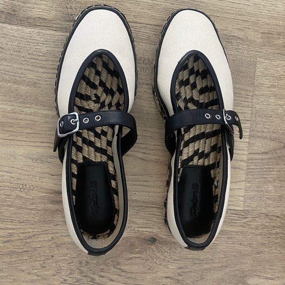 NWB MADEWELL The Remy Mary Jane Espadrille Women’s Size 9 Natural Multi - Picture 8 of 9